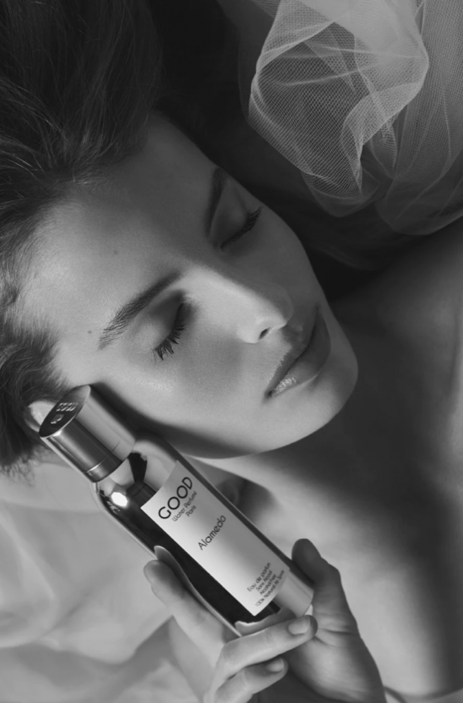 woman with perfume
